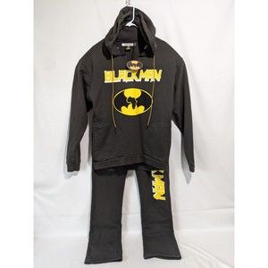 BAIF Blackman Black Angels in flight Hoodie and Sweatpants Medium New Rare